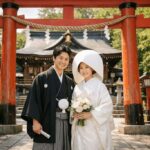 神社フォトで雅な雰囲気を出す？境内での立ち位置の工夫